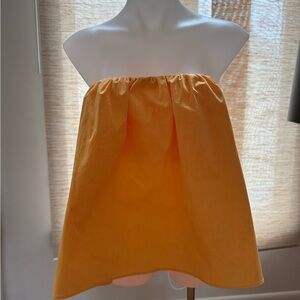 Zara Orange Flare Top